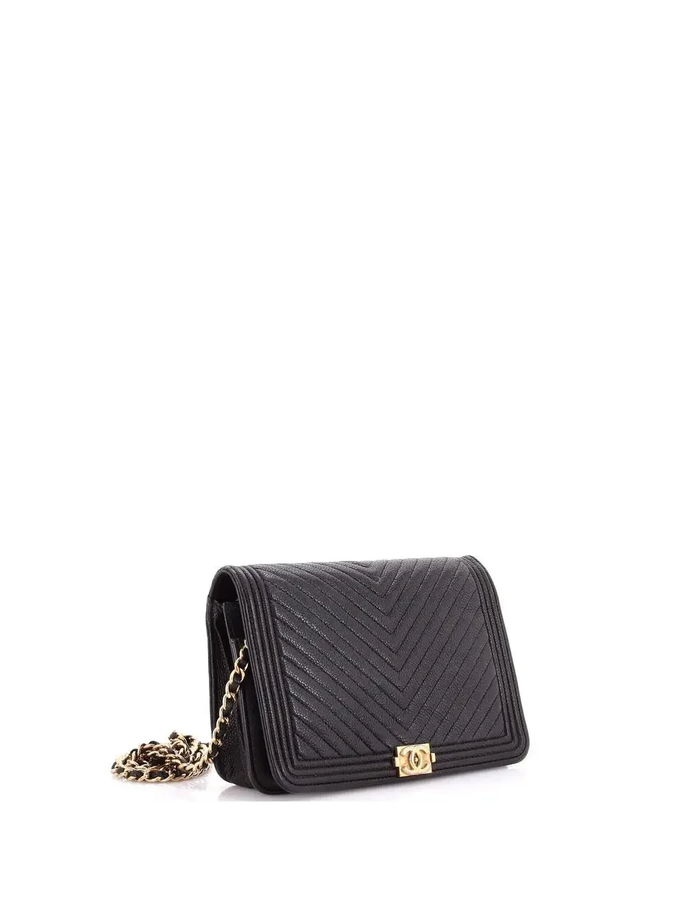 Chanel Boy Wallet On Chain Chevron #292090C30B
